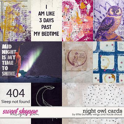 Night Owl (cards) by Little Butterfly Wings & Tracie Stroud