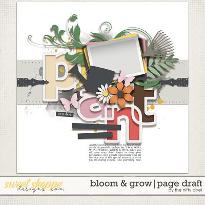 BLOOM & GROW | PAGE DRAFT by The Nifty Pixel