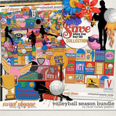 Volleyball Season Bundle by Clever Monkey Graphics  