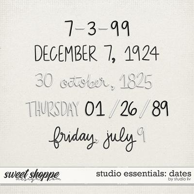 Studio Essentials: Dates by Studio Liv