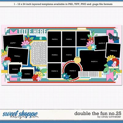 Cindy's Layered Templates - Double the Fun No.25 by Cindy Schneider