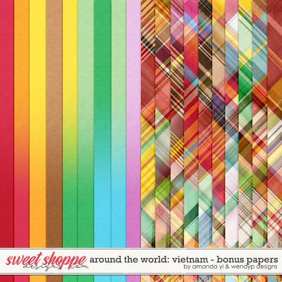 Around the world: Vietnam - Bonus Papers by Amanda Yi & WendyP Designs