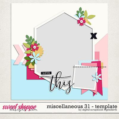 Miscellaneous 31 Template by Digital Scrapbook Ingredients