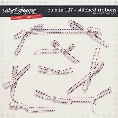 CU Mix 127 - Stitched Ribbons by WendyP Designs