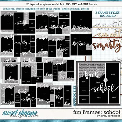 Cindy's Layered Templates - Fun Frames: School by Cindy Schneider