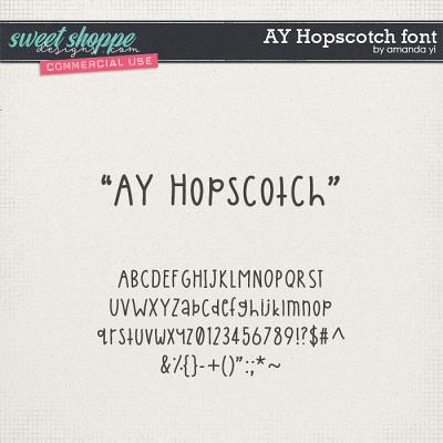 CU AY Hopscotch font by Amanda Yi