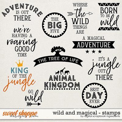 Wild And Magical | Stamps by Digital Scrapbook Ingredients