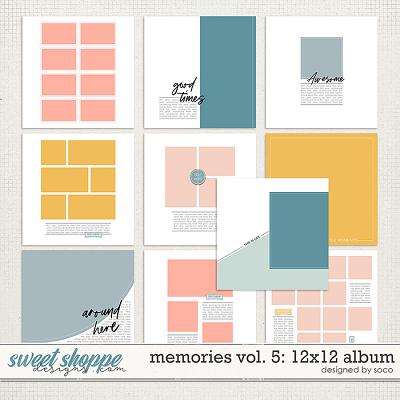 Memories Vol. 5 - 12x12 Template Album | Designed by Soco