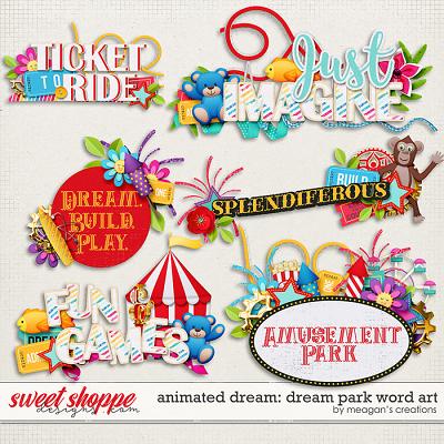 Animated Dream: Dream Park Word Art by Meagan's Creations