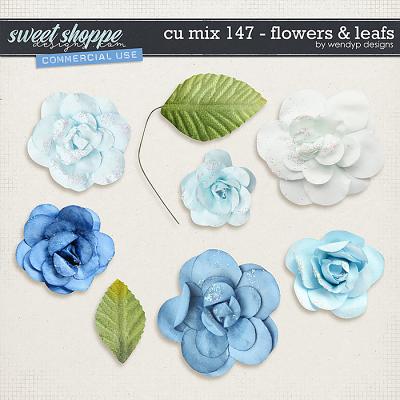 CU Mix 147 - flowers & leafs by WendyP Designs