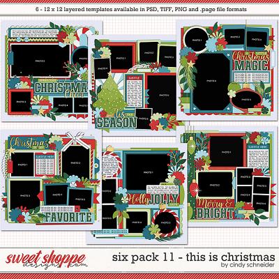 Cindy's Layered Templates - Six Pack 11: This is Christmas by Cindy Schneider