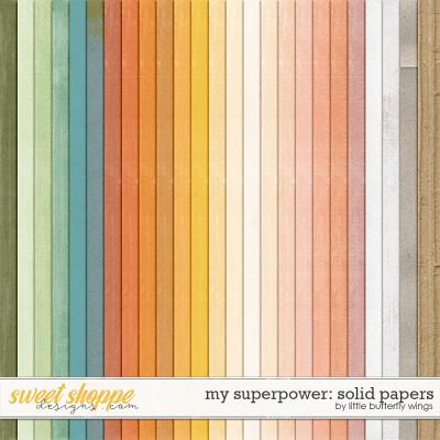 My superpower solid papers by Little Butterfly Wings