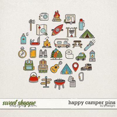 Happy Camper Pins by LJS Designs