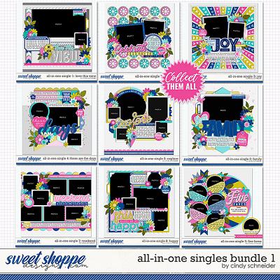 Cindy's Layered Templates - All In One Singles Bundle 1 by Cindy Schneider