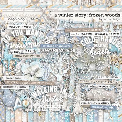 A Winter Story: Frozen Woods by Red Ivy Design