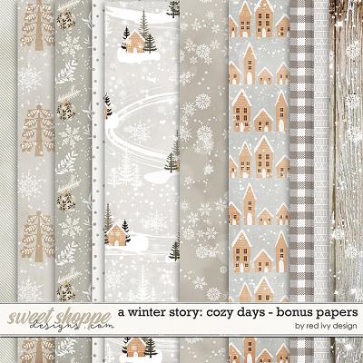 A Winter Story: Cozy Days - Bonus Papers by Red Ivy Design