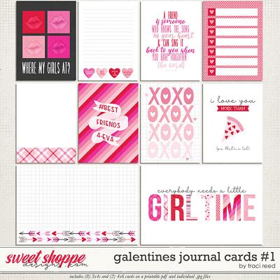 Galentines Journal Cards #1 by Traci Reed