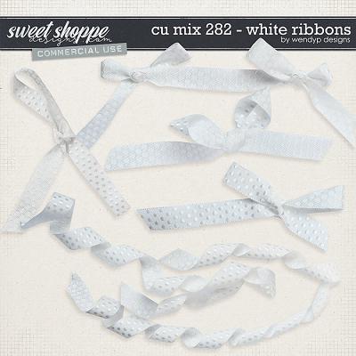 CU Mix 282 - White Ribbons by WendyP Designs