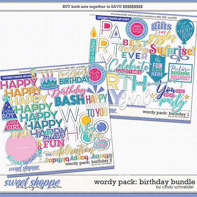 Cindy's Wordy Pack: Birthday Bundle by Cindy Schneider