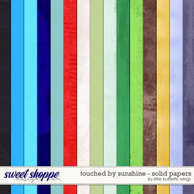 Touched by sunshine - solid papers by Little Butterfly Wings