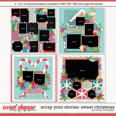 Cindy's Layered Templates - Scrap Your Stories: Sweet Christmas by Cindy Schneider