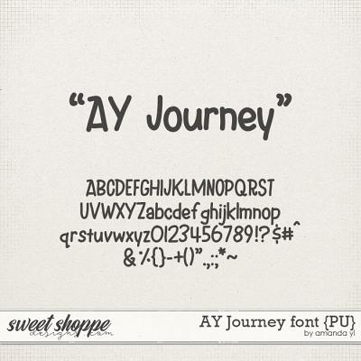 AY Journey font {PU} by Amanda Yi