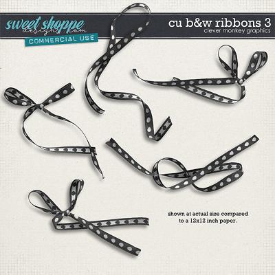 CU B&W Ribbons 3 by Clever Monkey Graphics 