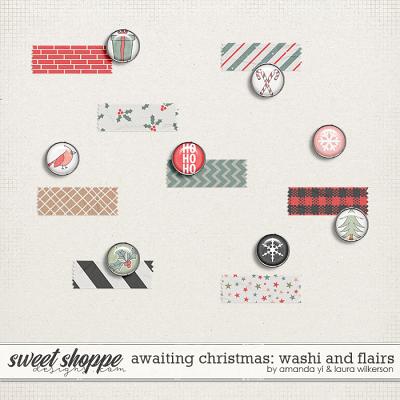 Awaiting Christmas Washi and Flair by Amanda Yi and Laura Wilkerson