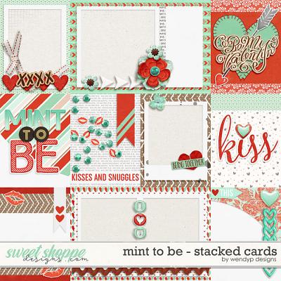 Mint to be - Stacked cards by WendyP Designs