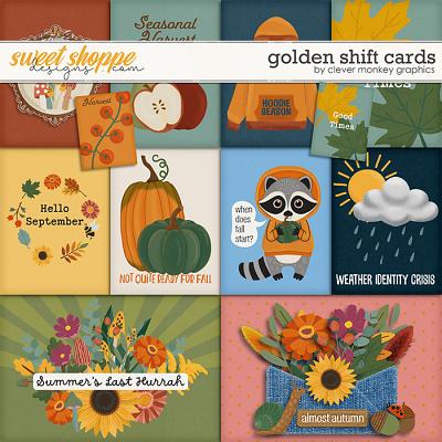 Golden Shift Cards by Clever Monkey Graphics 
