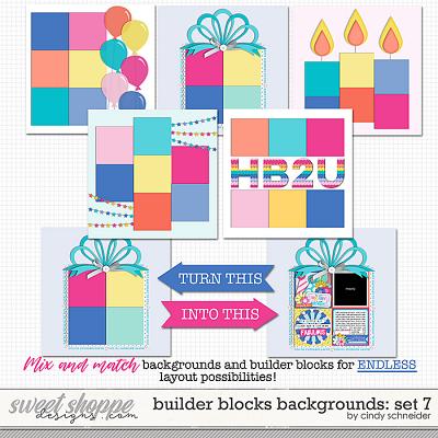 Cindy's Layered Templates - Builder Block Backgrounds: Set 7 by Cindy Schneider