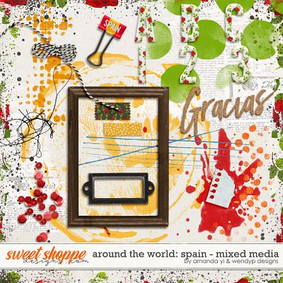 Around the world: Spain - Mixed Media by Amanda Yi & WendyP Designs