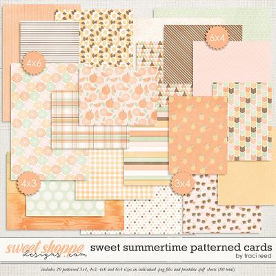 Sweet Summertime Patterned Cards by Traci Reed
