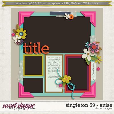 Brook's Templates - Singleton 59 - Anise by Brook Magee