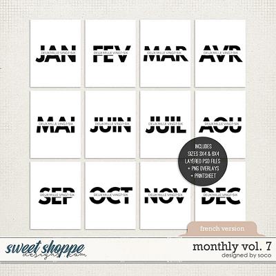 Monthly Vol. 7 - French | Designed by Soco