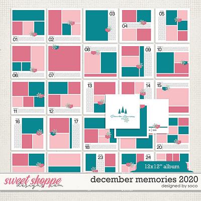 December Memories 2020: 12x12 Template Album | Designed by Soco December Memories 2020: 12x12 Template Album | Designed by Soco
