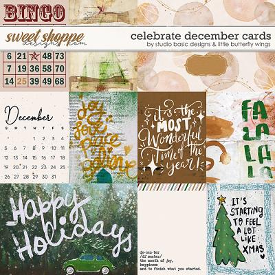 Celebrate December Cards by Studio Basic and Little Butterfly Wings