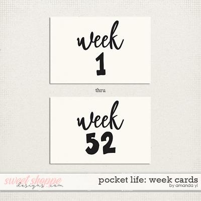 Pocket Life: Week Cards by Amanda Yi
