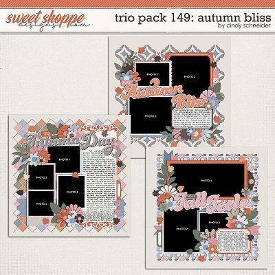 Cindy's Layered Templates - Trio Pack 149: Autumn Bliss by Cindy Schneider