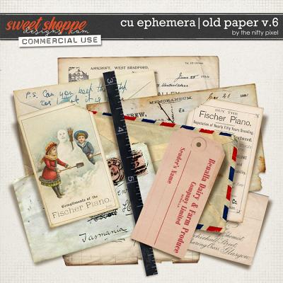 CU EPHEMERA | OLD PAPER V.6 by The Nifty Pixel