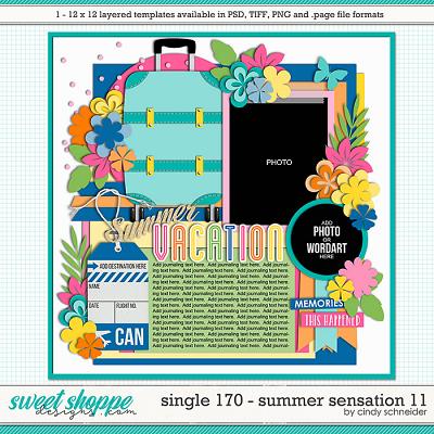 Cindy's Layered Templates - Single 170: Summer Sensation 11 by Cindy Schneider