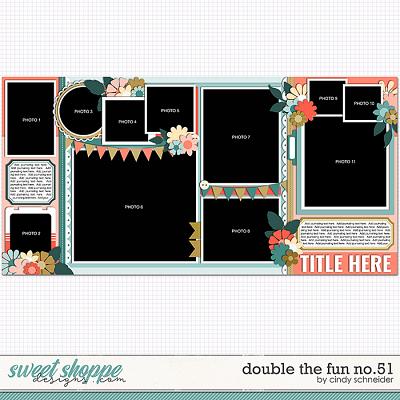 Cindy's Layered Templates - Double the Fun No. 51 by Cindy Schneider
