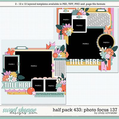 Cindy's Layered Templates - Half Pack 433: Photo Focus 137 by Cindy Schneider