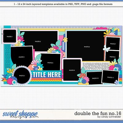 Cindy's Layered Templates - Double the Fun No.16 by Cindy Schneider
