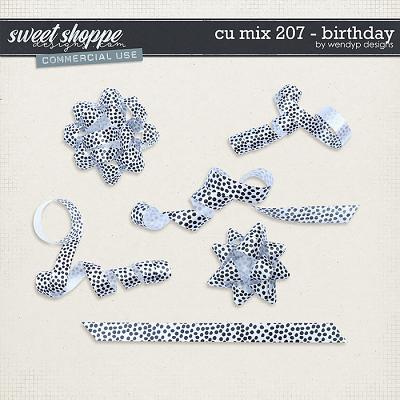 CU Mix 207 - birthday ribbons by WendyP Designs 
