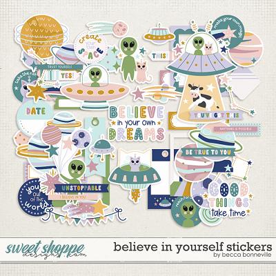 Believe in Yourself Stickers by Becca Bonneville