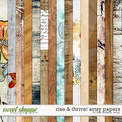 Rise & Thrive! artsy papers by Little Butterfly Wings