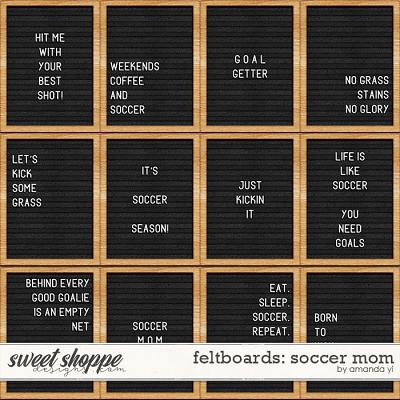 Feltboards: soccer mom by Amanda Yi