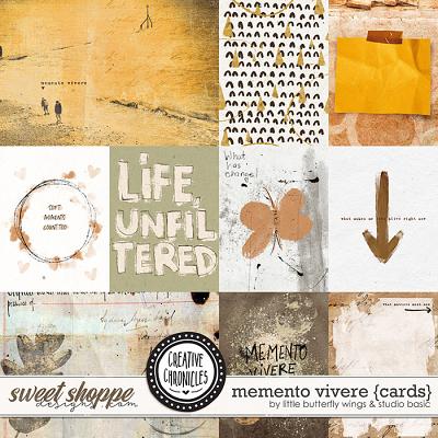 Creative Chronicles: Memento Vivere Cards by Little Butterfly Wings & Studio Basic