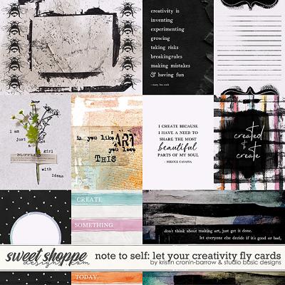 Note to Self: Let Your Creativity Fly Cards by Kristin Cronin-Barrow and Studio Basic Designs
